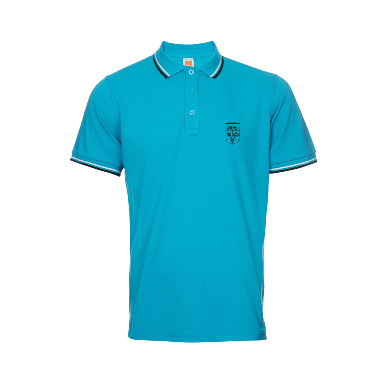 Honeycomb CVC Polo Shirt Tipped Collar and Cuff