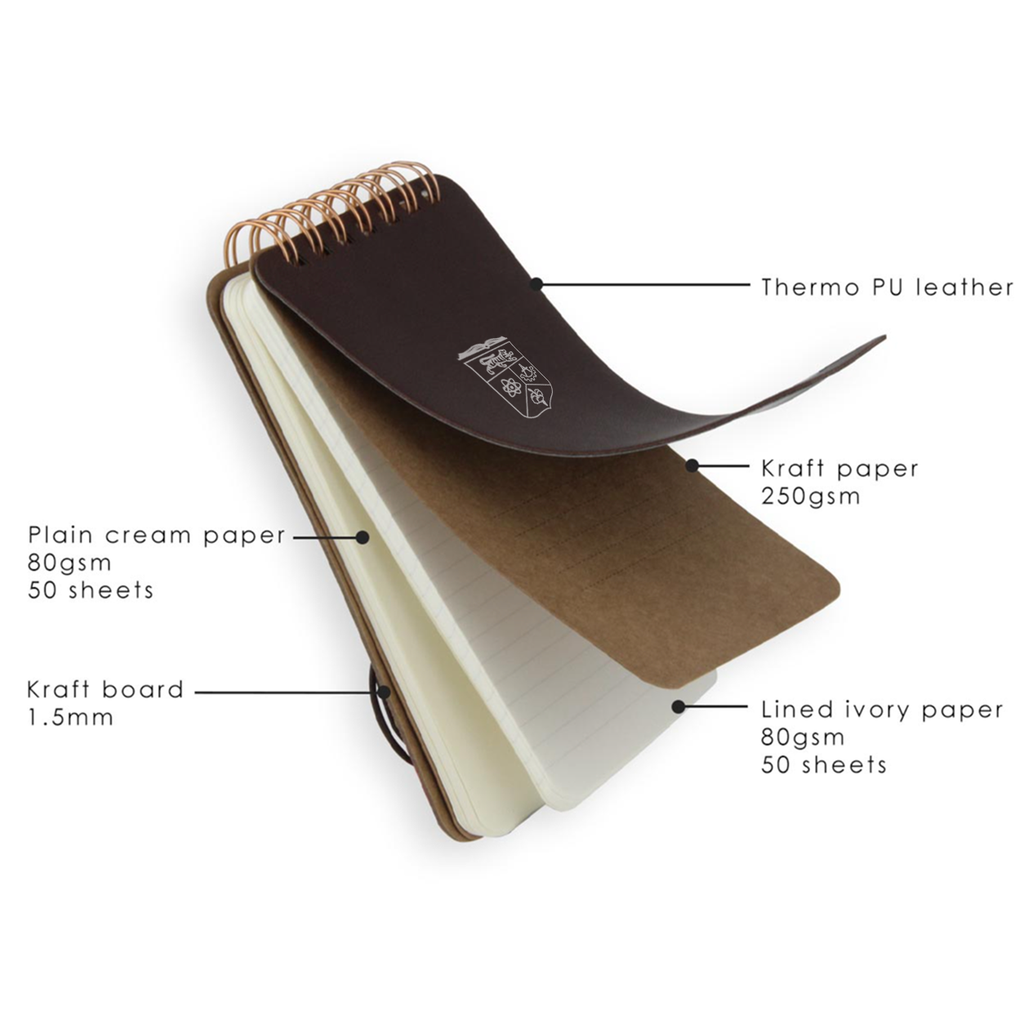 OLIVER - Vegan Leather Notepad