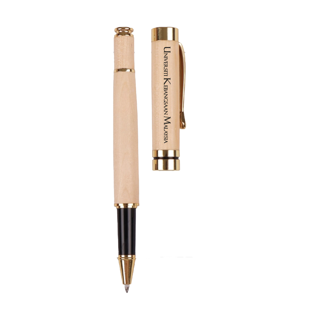SET Wooden Roller Pen + Wooden Box